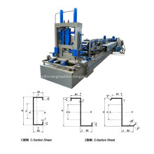 Steel Z purlin profiles roll forming machine